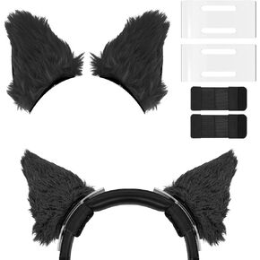 Geekria NOVA Headphone Headband Spacer+Cat Ears Attachment Compatible with Bose, Sony, Skullcandy, Beats, Marshall Headphones, Easy DIY Installation, Comfortable & Stylish (Purple)