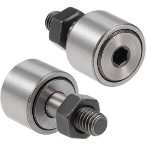 Kozelo 2pcs CF8/KR19 Cam Follower Bolt-Type إبرة أسطواني - [M8x1.25mm خيط ذكر 11 مم قطر الأسطوانة] نوع مسمار محامل بكرة المسار المصغرة لاستخدام أداة الآلة