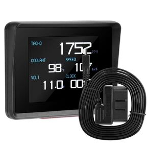 Car HUD Display OBD Multi-Function Meter Digital Temperature Voltage Speed