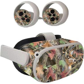 MightySkins Glossy Glitter Skin Compatible with Oculus Quest 2 - Buck Camo | Protective, Durable High-Gloss Glitter Finish | Easy to Apply, Remove, and Change Styles | Made in The USA