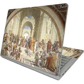 MightySkins Skin Compatible with Surface Book 3 13.5" (2020) - School of Athens | Protective, Durable, and Unique Vinyl Decal wrap Cover | Easy to Apply, Remove, and Change Styles | Made in The USA