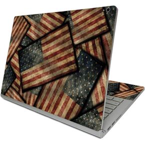 MightySkins Skin Compatible with Surface Book 3 13.5" (2020) - Vintage American | Protective, Durable, and Unique Vinyl Decal wrap Cover | Easy to Apply, Remove, and Change Styles | Made in The USA
