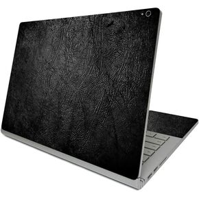 MightySkins Skin Compatible with Surface Book 3 13.5" (2020) - Black Leather | Protective, Durable, and Unique Vinyl Decal wrap Cover | Easy to Apply, Remove, and Change Styles | Made in The USA