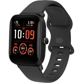Silicone Replacement Band Compatible for Amazfit Bip U/Bip U Pro/Gtr mini/Gts 4/4 Mini Galaxy Watch 4 40mm/46mm Smartwatch 20mm Sport Watch Strap Wristband