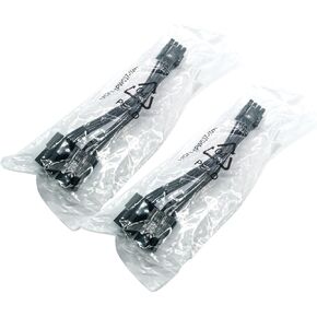 2 قطعة كابل مزدوج 6 دبوس أنثى إلى 8 دبوس ذكر لمحول كابل الطاقة PCI Express VGA in Kuwait