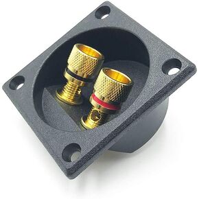angwang 2 Way Speaker Box Terminal Binding Post Cup DIY Home Car Stereo Screw Cup Connectors Subwoofer Plugs