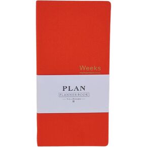 Undated Pocket Weekly Planner Schedule Organizer Agenda Year Month Week Plan A6 Notebooks (A6 undated planner Black)
