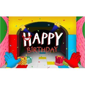 Allenjoy لعبة فيديو عيد ميلاد سعيد خلفية ملونة الكرتون الأطفال راية زينة الحفلات لوازم التصوير الفوتوغرافي خلفية كعكة ديكور الجدول العرض كابينة تصوير استوديو الدعامة