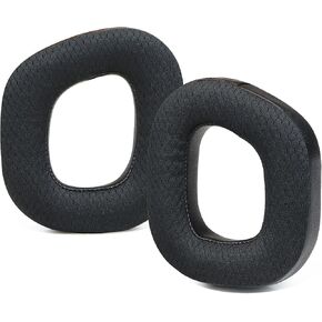 Replacement Earpads for Corsair HS80 Max/HS80 USB Wired/HS 80 RGB Wireless Gaming Headsets,Ear Pads Cushions with High-Density Noise Isolation Foam(Mesh Fabric and Protein Leather,Black)