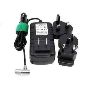 BMCC 6K BMPCC 4K 6K Pro 12V AC DC Power Supply Adapter for Blackmagic Design Pocket Cinema Camera, Right Angle 2-pin Connector