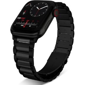 Metal Watch Bands for Apple Watch Ultra 2 Ultra SE Series 9/8/7/6/5/4/3/2/1, 38mm 40mm 41mm 42mm 44mm 45mm 49mm Universal Stainless Steel Straps for Women and Men