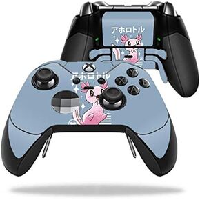 MightySkins Skin Compatible with Microsoft Xbox One Elite Controller - Axolotl Kawaii | Protective, Durable, and Unique Vinyl wrap Cover | Easy to Apply, Remove, and Change Styles | Made in The USA