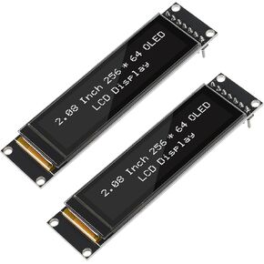 2PCS 2.08" SH1122 256x64 OLED Display Module 2.08 Inch 256 * 64 OLED LCD Display SPI 7 Pin 4 Wires