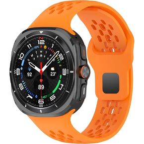 Sport Bands Compatible with Galaxy Watch Ultra Bands 47mm, Silicone Breathable Strap for Samsung Galaxy watch 7 Ultra 2024 Men Women