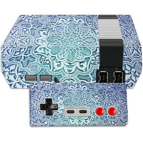 MightySkins Skin Compatible with Nintendo NES Classic Edition wrap Cover Sticker Skins Carved Blue
