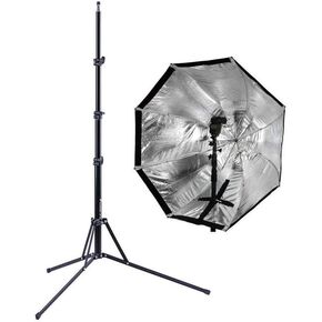 Westcott 2336 43" Apollo Orb with Removable Front Diffusion Panel - Fiberglass Frame - Bundle with Flashpoint Nano Light Stand - 7'