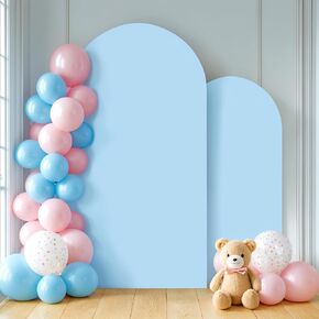 Hunter Green Arch Backdrop Covers - 7.2FT, 6FT Spandex Fitted Wedding Arch Stand Covers Round Top Chiara Arch Backdrop Cover for Wedding Birthday Party Decoration
