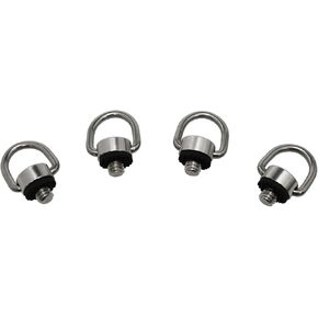 Stainless Steel D Ring Screw Hinged Holders Camera Hinged Holder Screws 1/4-20 D-Shaped Ring Camera Sling Screws for SLR Camera, Selfie Stick, etc. -4PCS