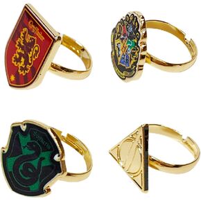 Lilo & Stitch Jewelry: 4-Piece Adjustable Rings for Girls (Angel, Lilo & Stitch Rings with metal charm) Dress Up For Girls Perfect Stitch Gifts For 6 Year Old Girl Kids Ring Disney Accessories Ages4+ in Saudi Arabia