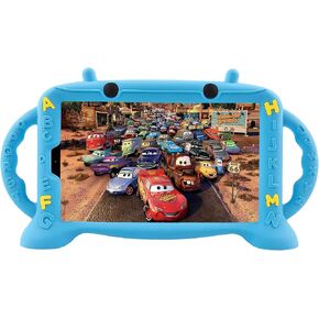 CHIN FAI Kids Case for Samsung Galaxy Tab A7 Lite 8.7 inch 2021 Model (SM-T220/T225/T227), Shockproof Lightweight Soft Silicone Handle Stand Cover Case for Galaxy Tab A7 Lite 8.7" (Blue)