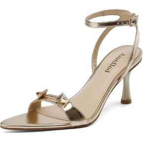 صنادل نسائية مفتوحة من الأمام بأربطة صنادل بكعب ستيليتو للحفلات الراقصة وحفلات العودة للوطن أحذية أنيقة باللون الأسود in Kuwait