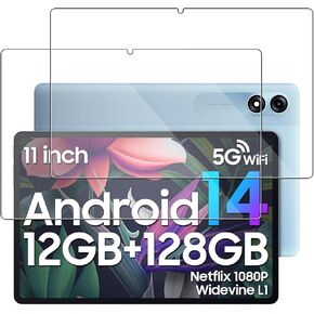 [2 Pack] Screen Protector for blackview Tab 90 WiFi Tablet 10.92 inch Tablet Tempered Glass Film Compatible with blackview Tab 90 WiFi 2024 Tablet Anti- Scratch Sensitive Dropproof Screen Protector