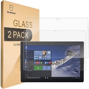 Mr.Shield [2-PACK] Designed For Lenovo Miix 510 12.2" 2-in-1 Laptop Tablet [Tempered Glass] Screen Protector [0.3mm Ultra Thin 9H Hardness 2.5D Round Edge] with Lifetime Replacement