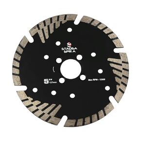 Stadea SBD104K Diamond Saw Blade 6-Inch Continuous Turbo Dry Cutting - Cuts Granite, Quartz, Engineered Stone Fits Grinder, Saw Cutter, 8 MM Segments - Pack of 1