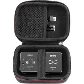 Maoershan Hard Storage Travel Case for LEKATO MS-1 Wireless in-Ear Monitor System 2.4G Stereo IEM System (Only Case)