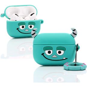 Airpods Pro Silicone Case Funny Cover Compatible for Apple Airpods Pro[3D Cartoon Pattern][Designed for Kids Girl and Boys] (Sully)