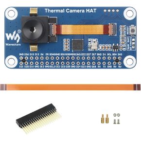 waveshare Long-Wave IR Thermal Imaging Camera Module, 80×62 Pixels, 90°FOV, with 40PIN GPIO Header Connector, Wide Angle Version