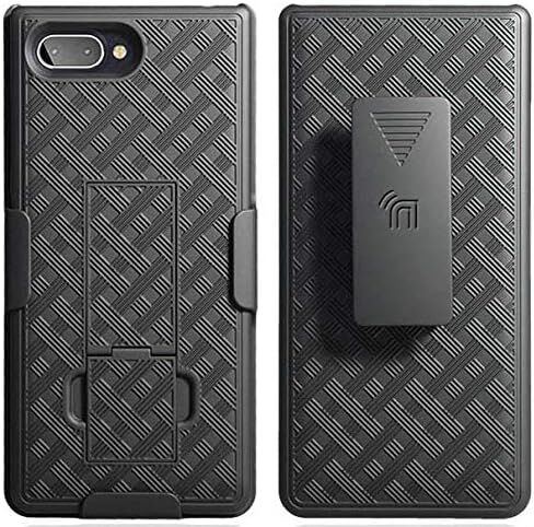 Case with Clip for BlackBerry Key2 LE, Nakedcellphone [Black Tread] Kickstand Cover with [Rotating/Ratchet] Belt Hip Holster Combo for BlackBerry Key2 LE Phone [[ONLY for LE MODEL]] in Saudi Arabia