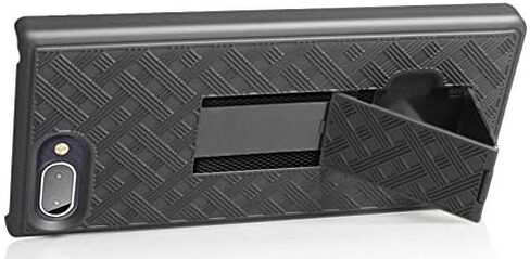 Case with Clip for BlackBerry Key2 LE, Nakedcellphone [Black Tread] Kickstand Cover with [Rotating/Ratchet] Belt Hip Holster Combo for BlackBerry Key2 LE Phone [[ONLY for LE MODEL]] in Saudi Arabia