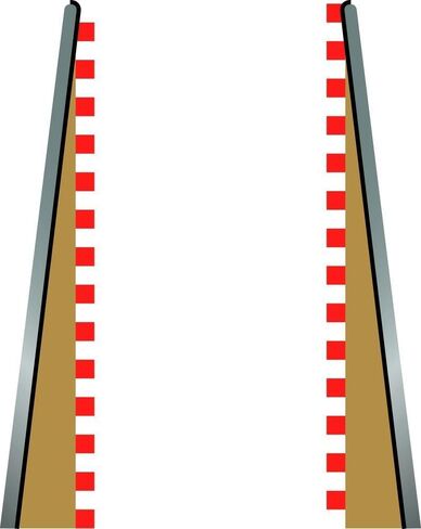Scalextric C8228 حدود نصف القطر الخارجي تان - 45 درجة، كبير in Kuwait