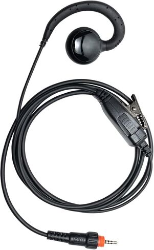 Earpiece for Motorola CLP1010 CLP1040 CLP1060 Walkie Talkie 2 Way Radio with CLP Single Pin C Ring Headset and PTT Mic, Replace for HKLN4455 HKLN4487 HKLN4603 (1 Pack) in Saudi Arabia