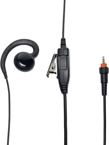 Earpiece for Motorola CLP1010 CLP1040 CLP1060 Walkie Talkie 2 Way Radio with CLP Single Pin C Ring Headset and PTT Mic, Replace for HKLN4455 HKLN4487 HKLN4603 (1 Pack) in Saudi Arabia