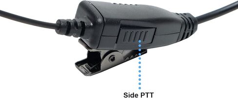 Earpiece for Motorola CLP1010 CLP1040 CLP1060 Walkie Talkie 2 Way Radio with CLP Single Pin C Ring Headset and PTT Mic, Replace for HKLN4455 HKLN4487 HKLN4603 (1 Pack) in Saudi Arabia