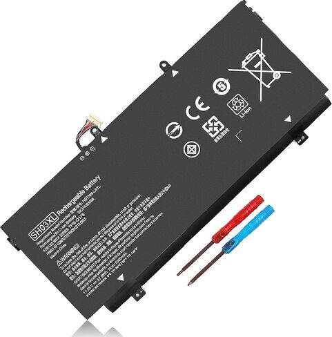 SH03XL 859356-855 بطارية بديلة HP لجهاز HP Spectre X360 13-AC0XX 13-AC033DX 13-AC023DX AC013DX 13-AC063DX AC052NA 13-W0XX W063NR 13T-AB000 HSTNN-LB7L 859026-421 TPN-Q 178 بطارية كمبيوتر محمول. in Saudi Arabia