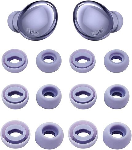 أطراف أذن ALXCD متوافقة مع سماعات أذن Galaxy Buds Pro، مقاس S/M/L 3 مقاس 6 أزواج من رؤوس الأذن البديلة من السيليكون، متوافقة مع Galaxy Buds Pro SM-R190، 6 أزواج، أسود فانتوم in Saudi Arabia
