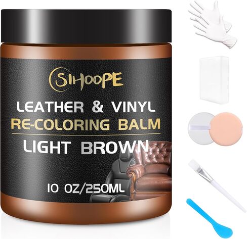 Dark Gray Leather-Recoloring-Balm Restoration - Leather Vinyl Color Restorer Leather Dye Cream for Car Seats Furniture Couch Chair Shoes Boots Purse Jacket Belt Gloves Saddle Fade Scratch Repair in Saudi Arabia