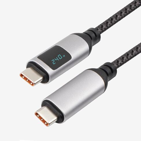 Thunderbolt 4 Cable 3.3ft,USB4 Cable Support 40 GBS Data Transfer,8K Display,240W Power Charging,Compatible with Type-C MacBook,iPad Pro,Hub,Docking,and More in Saudi Arabia