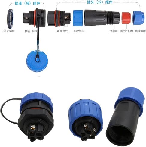 TY28 4 Pin 45A Aviation Waterproof Connector Male Female Cable Plug Socket Screw-Crimp Solder-Free Quick-Disconnect for Power Device in Saudi Arabia