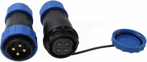TY28 4 Pin 45A Aviation Waterproof Connector Male Female Cable Plug Socket Screw-Crimp Solder-Free Quick-Disconnect for Power Device in Saudi Arabia