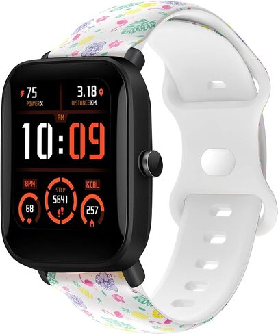 سوار بديل من السيليكون متوافق مع Amazfit Bip U/Bip U Pro/Gtr mini/Gts 4/4 Mini Galaxy Watch 4 40 مم/46 مم ساعة ذكية 20 مم حزام ساعة رياضية معصم in Kuwait
