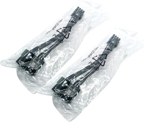 2 قطعة كابل مزدوج 6 دبوس أنثى إلى 8 دبوس ذكر لمحول كابل الطاقة PCI Express VGA in Kuwait