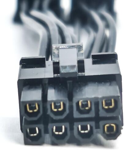 2 قطعة كابل مزدوج 6 دبوس أنثى إلى 8 دبوس ذكر لمحول كابل الطاقة PCI Express VGA in Kuwait