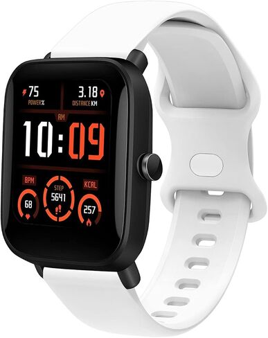 سوار بديل من السيليكون متوافق مع Amazfit Bip U/Bip U Pro/Gtr mini/Gts 4/4 Mini Galaxy Watch 4 40 مم/46 مم ساعة ذكية 20 مم حزام ساعة رياضية معصم in Kuwait