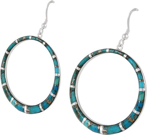 Gemstone Earrings in 925 Sterling Silver & Genuine Gemstones in Saudi Arabia