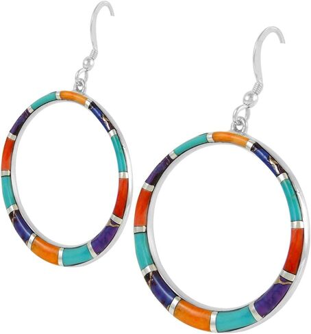 Gemstone Earrings in 925 Sterling Silver & Genuine Gemstones in Saudi Arabia