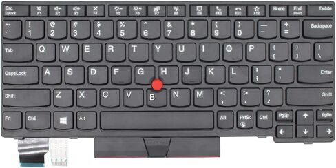 Replacement Laptop Keyboard for Lenovo ThinkPad X280 X390 X395 L13, X13 Gen 1, Yoga L13 Gen 1, with Frame Pointer No Backlight US Layout in Saudi Arabia